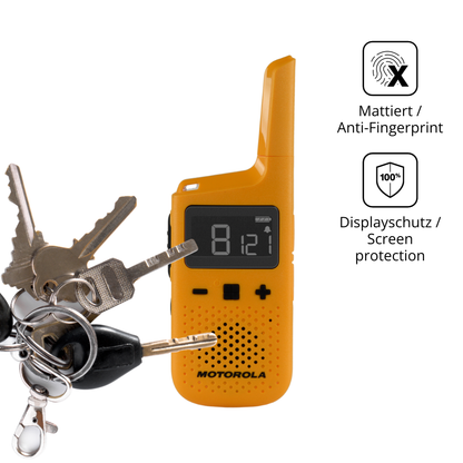 dipos Displayschutz für Motorola Talkabout T72, mattierte Oberfläche, Blickschutzfilter und perfekter Passform
