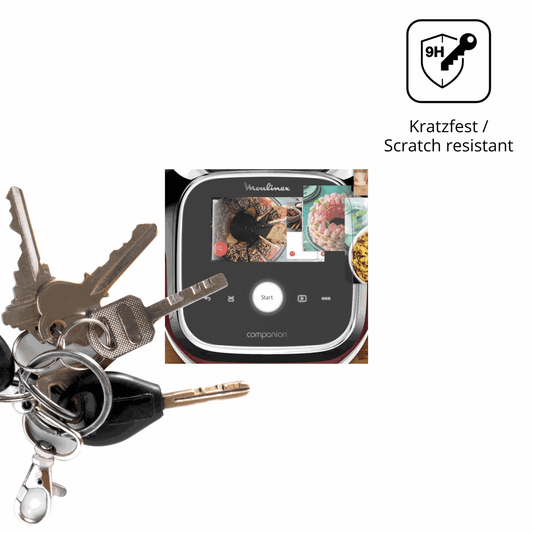 dipos Displayschutz für Moulinex i-Companion Touch Pro, mattierte Oberfläche, robuste Festigkeit und perfekte Passform