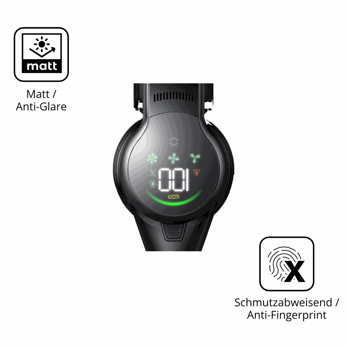 2x Schutzfolie matt für MOVA S2 Display-Schutzfolie