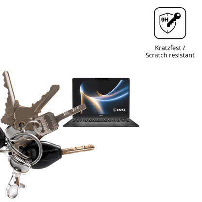 dipos Displayschutz für MSI Prestige 14 Flip AI Plus, mattierte Oberfläche, robuste Festigkeit und perfekte Passform