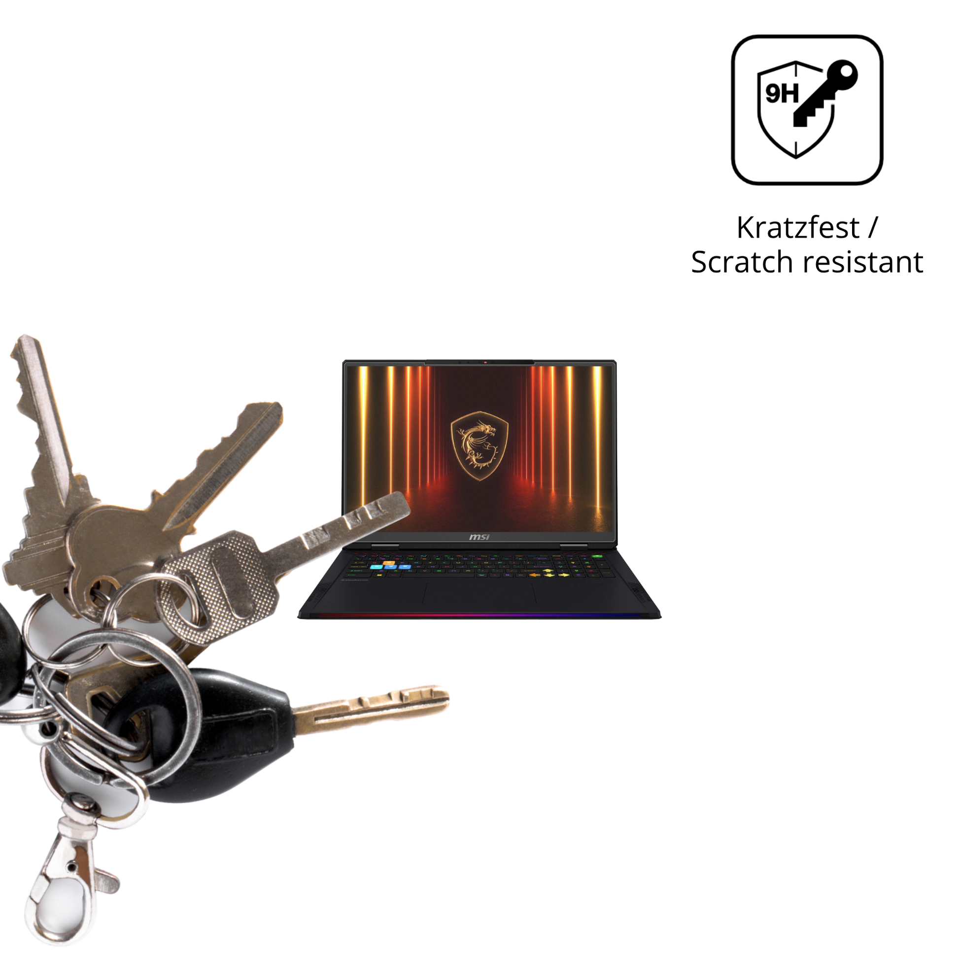 dipos Displayschutz für MSI Vector A18 HX 2025, mattierte Oberfläche, robuste Festigkeit und perfekte Passform