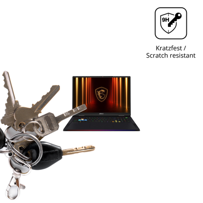 dipos Displayschutz für MSI Vector A18 HX 2025, transparente Oberfläche, perfekte Passform auch für die Rundungen