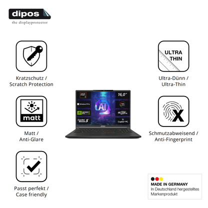 Displayschutz hergestellt in Deutschland, höchste Qualität made in Germany