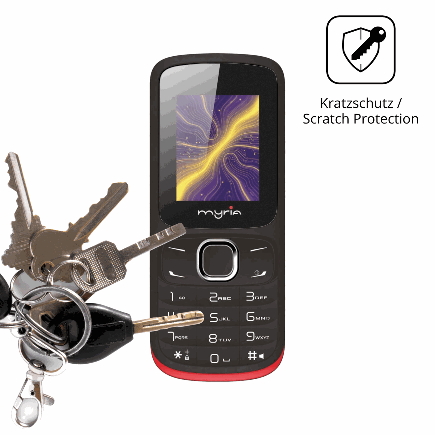 dipos Displayschutz für MUCAR 892BT, mattierte Oberfläche, robuste Festigkeit und perfekte Passform