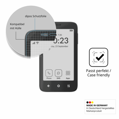 Schutzfolie mit optimaler Passform, zur Verwendung mit Hüllen geeignet