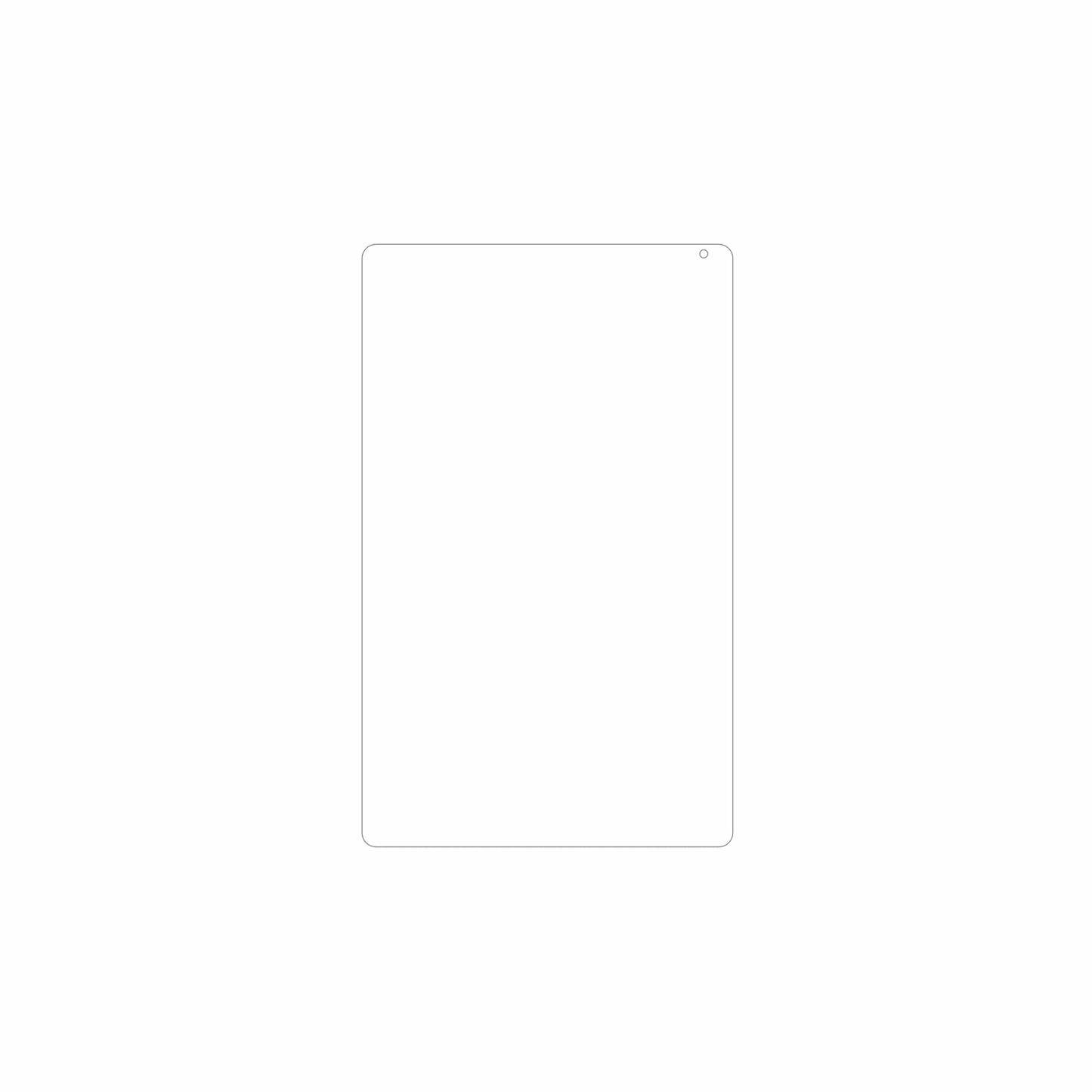 dipos Displayschutz für Muisoo MSOKB1001 10.1, mattierte Oberfläche, geringe Dicke und perfekte Passform