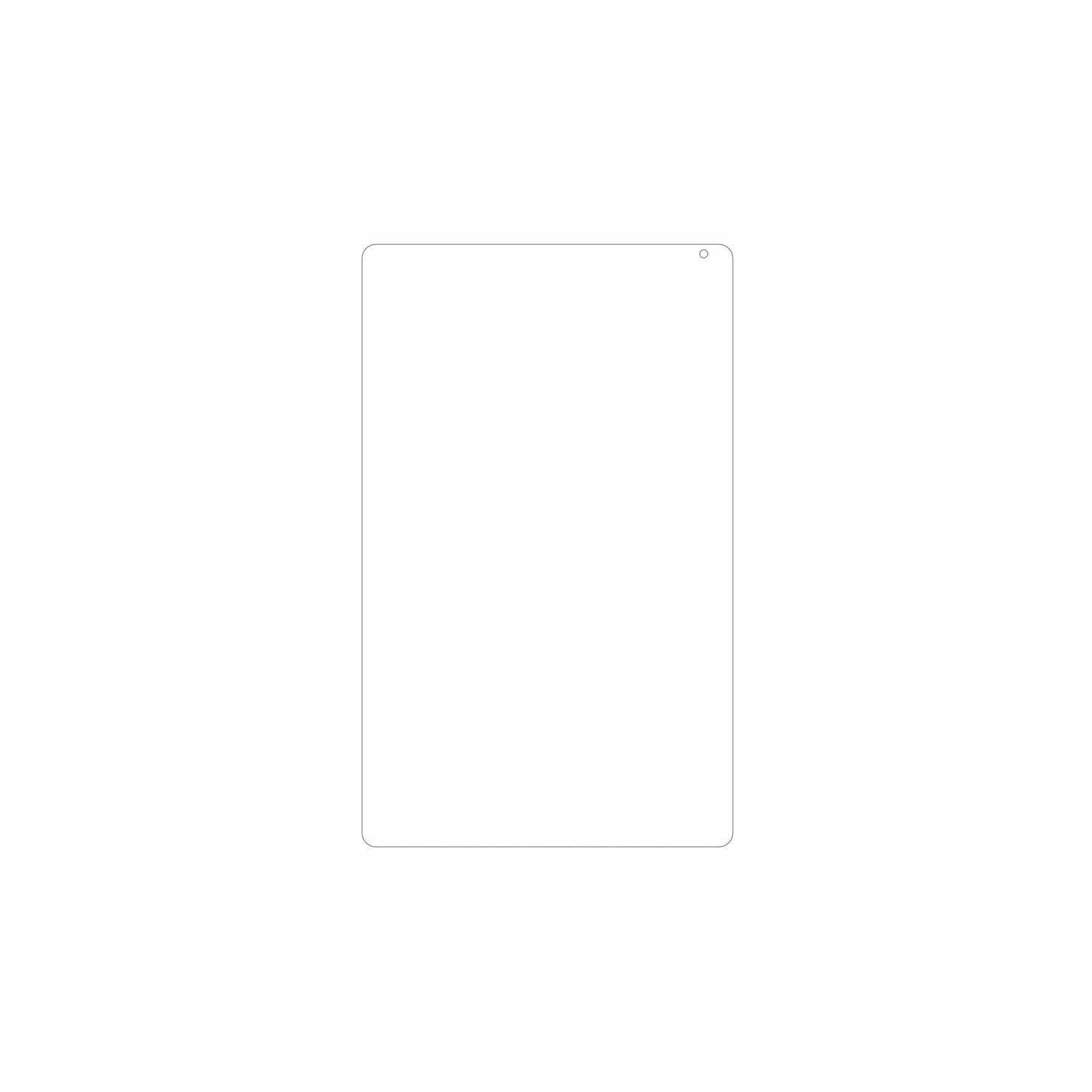 dipos Displayschutz für Muisoo MSOKB1001 10.1, mattierte Oberfläche, geringe Dicke und perfekte Passform