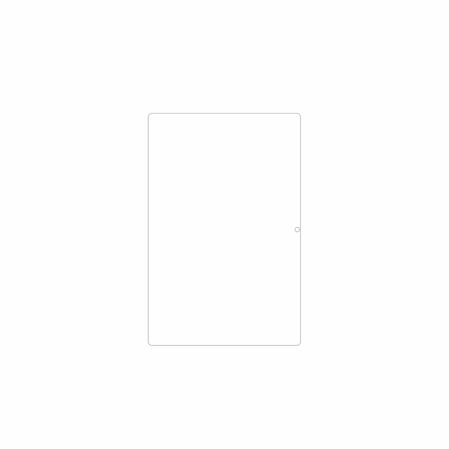 dipos Displayschutz für MUISOO A10 10 Zoll, mattierte Oberfläche, geringe Dicke und perfekte Passform