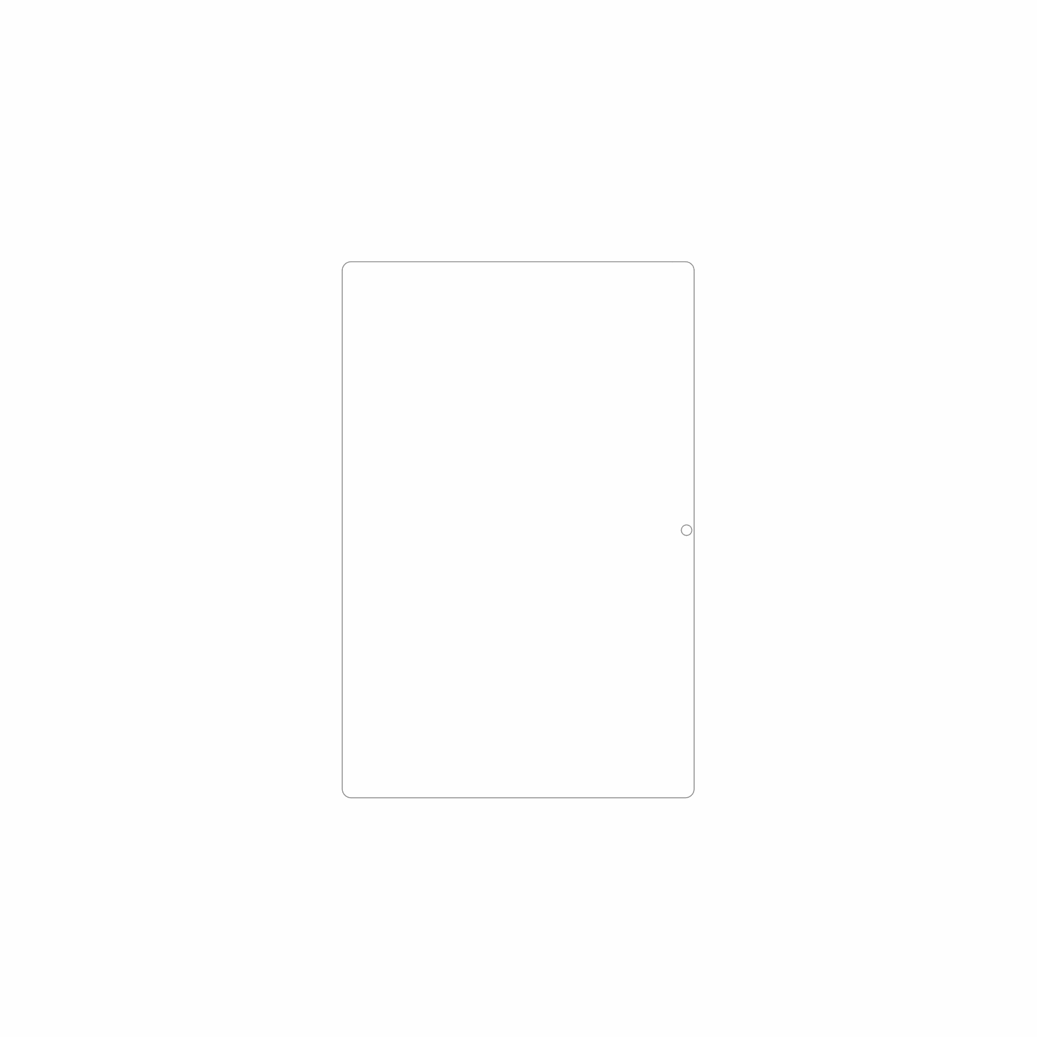 dipos Displayschutz für MUISOO A10 10 Zoll, mattierte Oberfläche, geringe Dicke und perfekte Passform