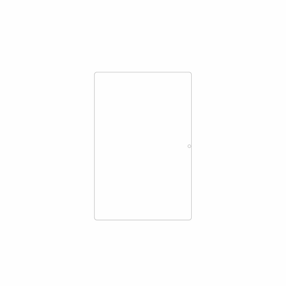dipos Displayschutz für MUISOO A10 10 Zoll, mattierte Oberfläche, geringe Dicke und perfekte Passform