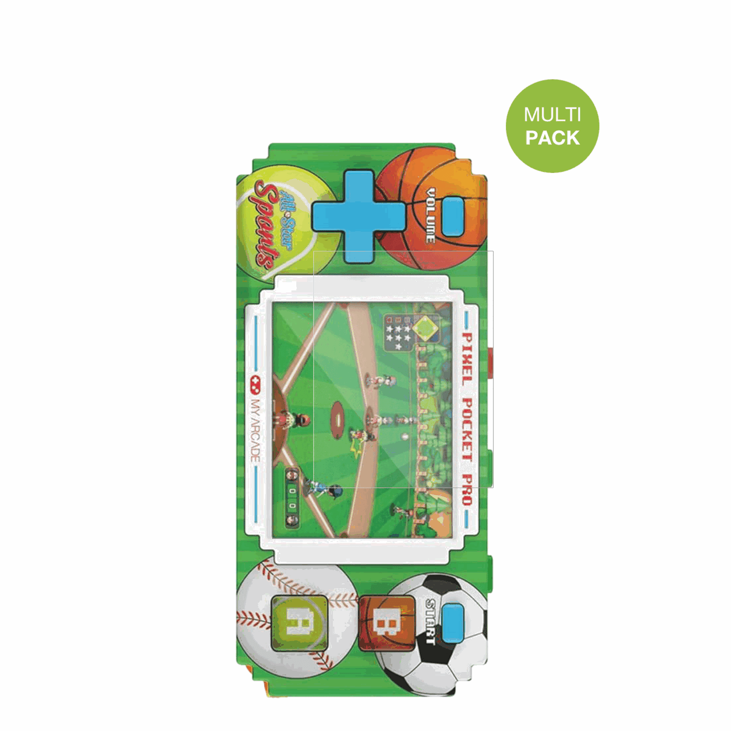 2x Schutzfolie matt für MyArcade Pixel Pocket Pro All Star Sports Display-Schutzfolie