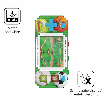 2x Schutzfolie matt für MyArcade Pixel Pocket Pro All Star Sports Display-Schutzfolie