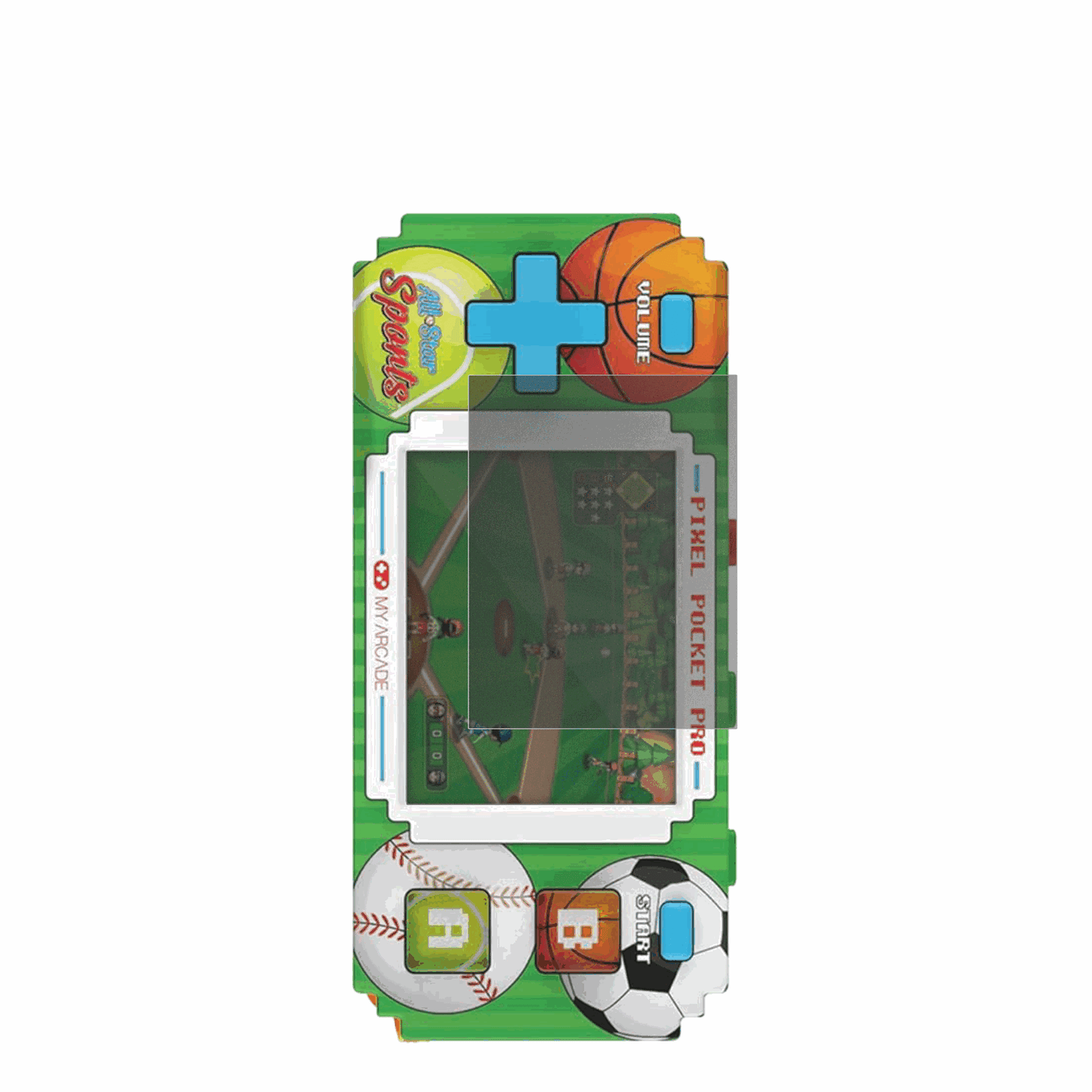 Blickschutzfolie für MyArcade Pixel Pocket Pro All Star Sports matt Schutzfolie Privacy