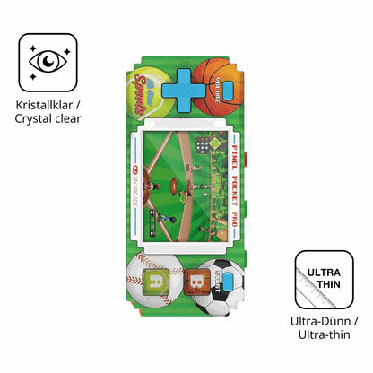 2x Schutzfolie klar für MyArcade Pixel Pocket Pro All Star Sports Display-Schutzfolie