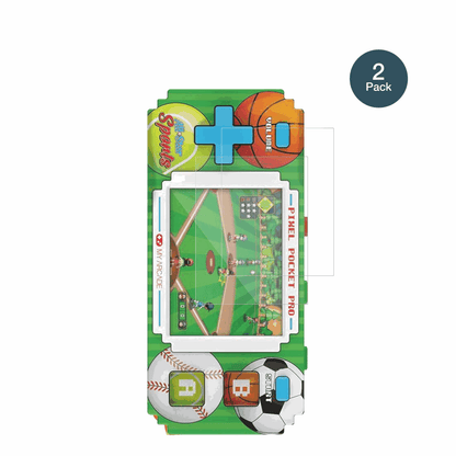 2x 9H Schutzfolie matt für MyArcade Pixel Pocket Pro All Star Sports Panzerfolie