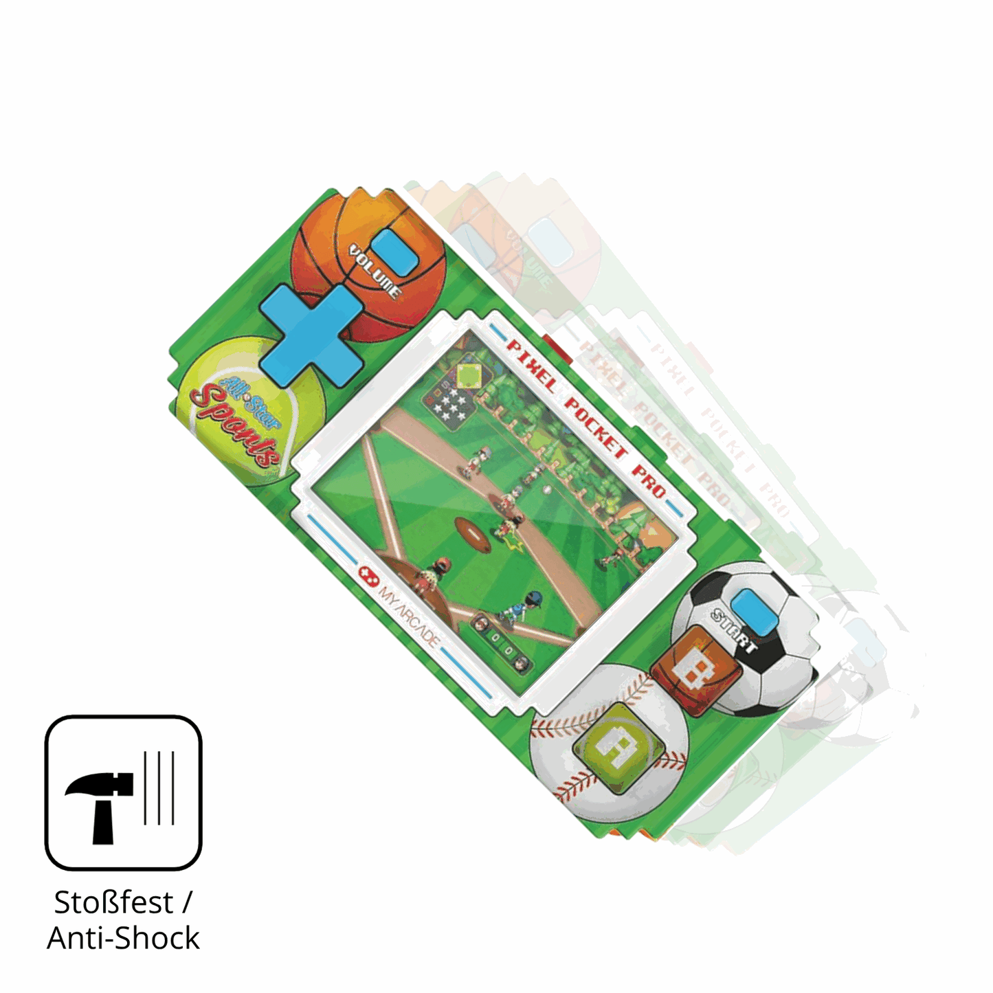 2x 9H Schutzfolie matt für MyArcade Pixel Pocket Pro All Star Sports Panzerfolie