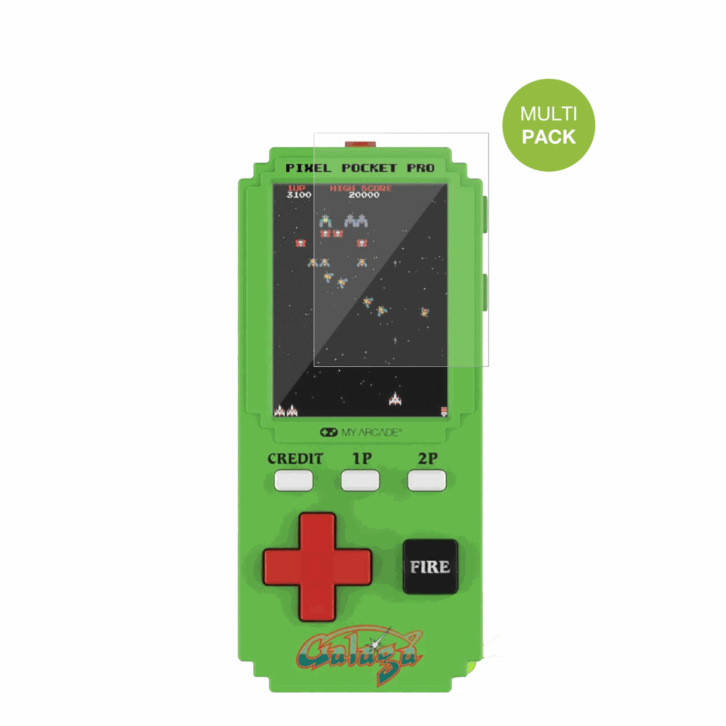 2x Schutzfolie matt für MyArcade Pixel Pocket Pro Galaga Display-Schutzfolie