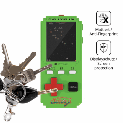 Blickschutzfolie für MyArcade Pixel Pocket Pro Galaga matt Schutzfolie Privacy
