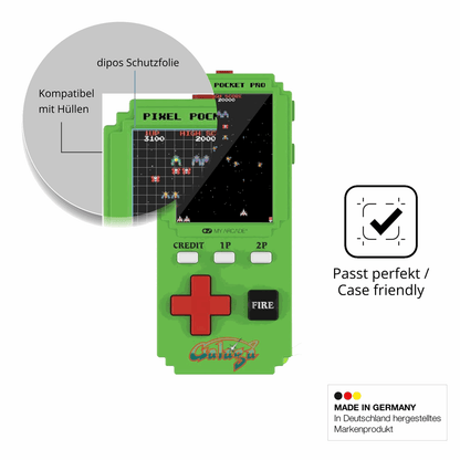 2x Schutzfolie klar für MyArcade Pixel Pocket Pro Galaga Display-Schutzfolie
