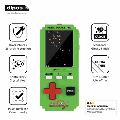 2x Schutzfolie klar für MyArcade Pixel Pocket Pro Galaga Display-Schutzfolie