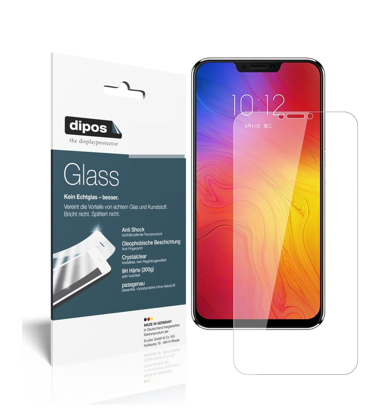 1x 9H Schutzfolie für Lenovo Z5 Panzerfolie