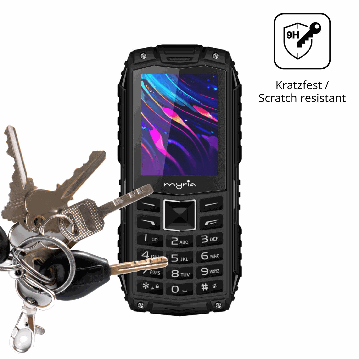dipos Displayschutz für Myria Enduro 3G, mattierte Oberfläche, robuste Festigkeit und perfekte Passform