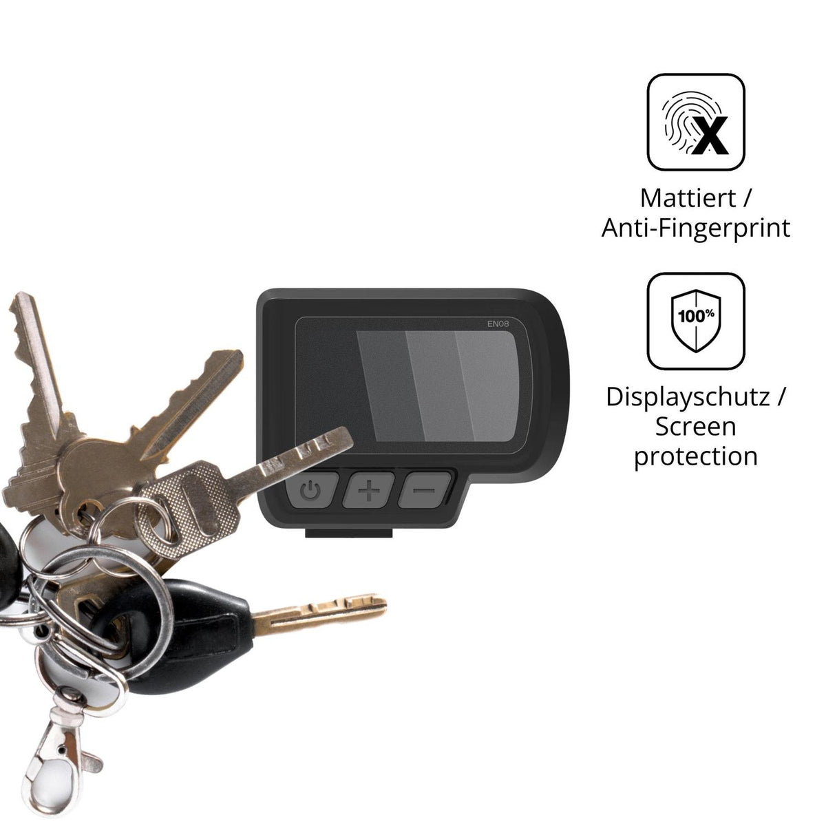 dipos Displayschutz für nakxus L401SXB1-B, mattierte Oberfläche, Blickschutzfilter und perfekter Passform