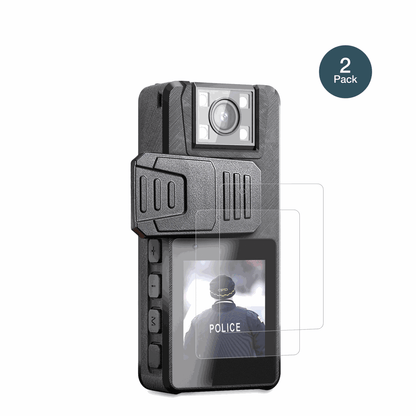 NastopeeBodycam mit aufgebrachter dipos Panzerfolie, die lästige Fingerabdrücke minimiert