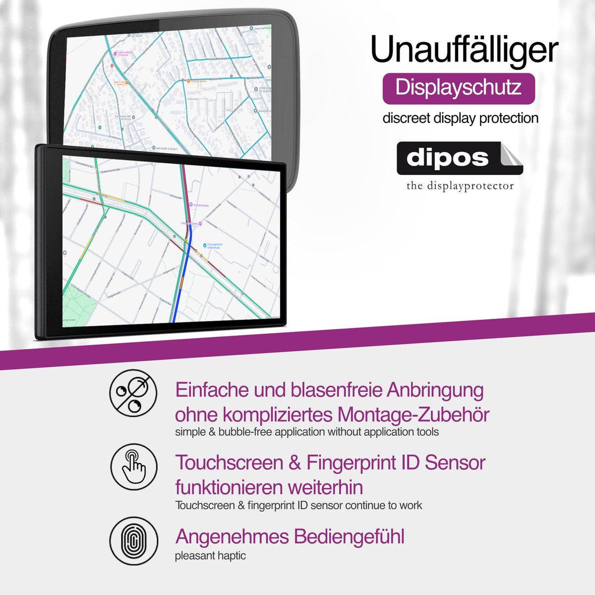 2x Schutzfolie klar für Carpe Iter Pad V4B Display-Schutzfolie