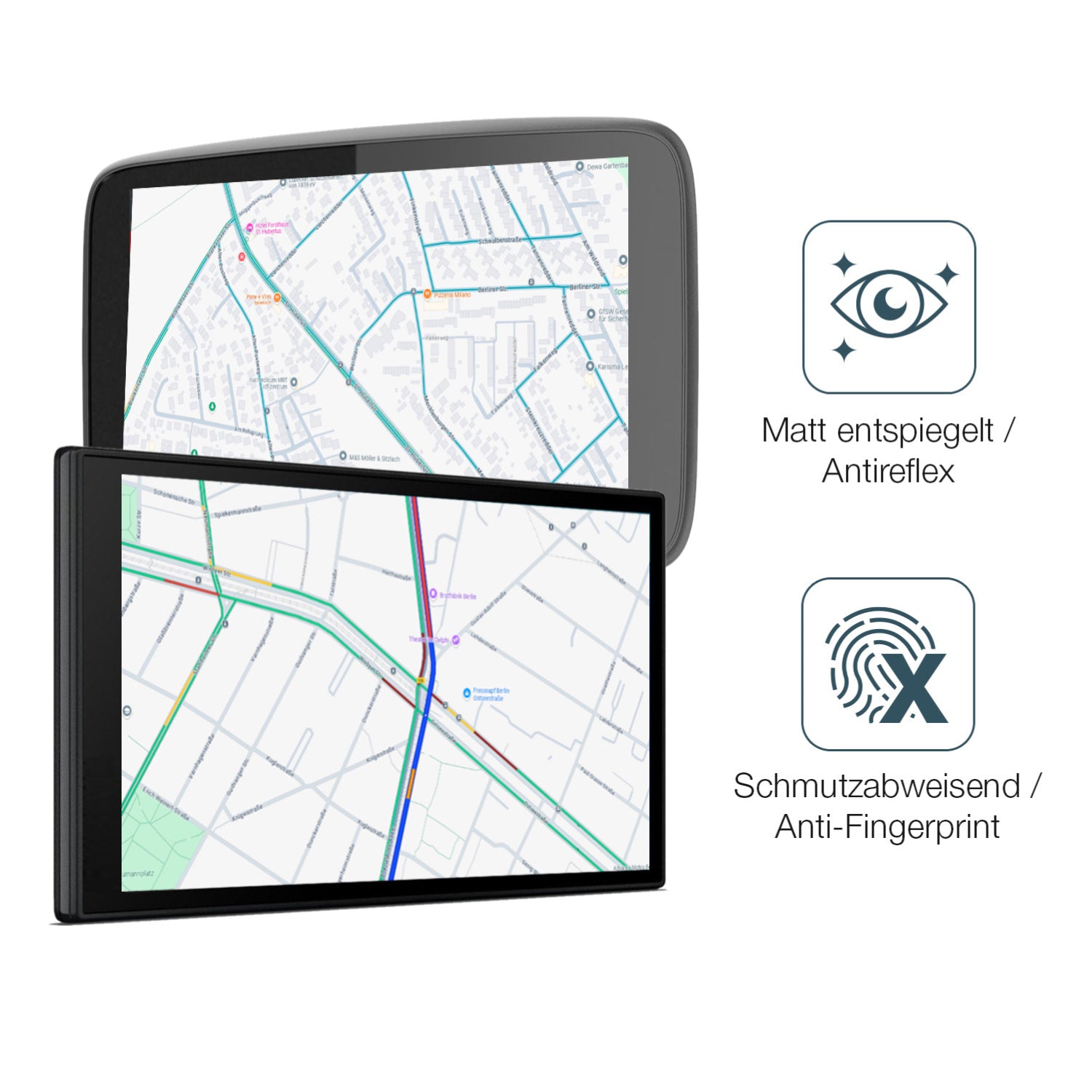 Schutz gegen Kratzer auf dem Essgoo Motorrad Carplay 5 Glas durch Schlüssel, Stöße gegen die Tischkante oder Stürze