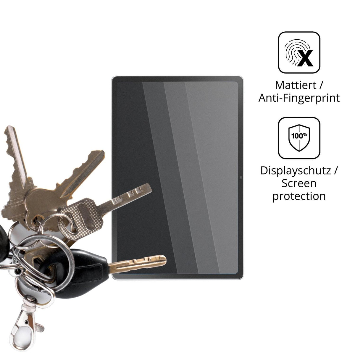 dipos Displayschutz für NEC Lavie Tab T12 2026, mattierte Oberfläche, Blickschutzfilter und perfekter Passform