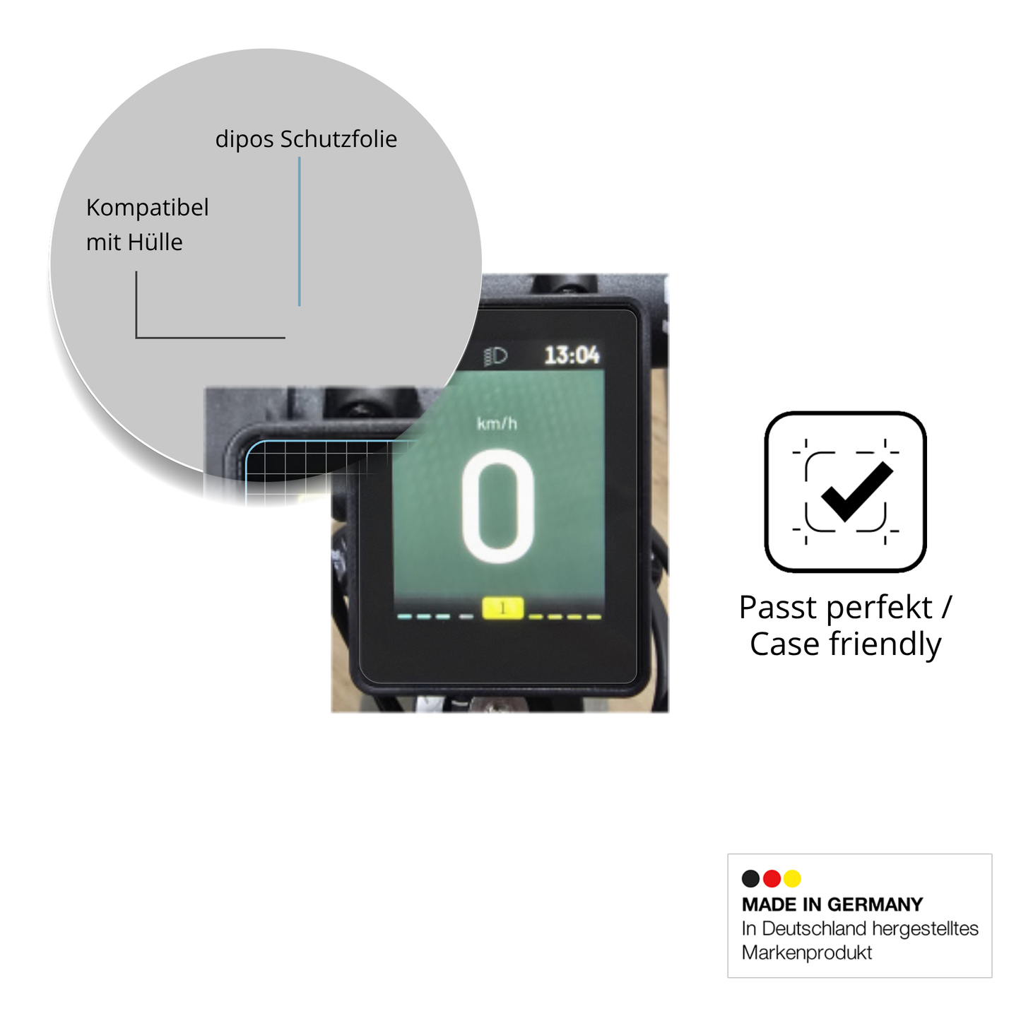 2x Schutzfolie matt für Neodrives simplyDisplay Display-Schutzfolie