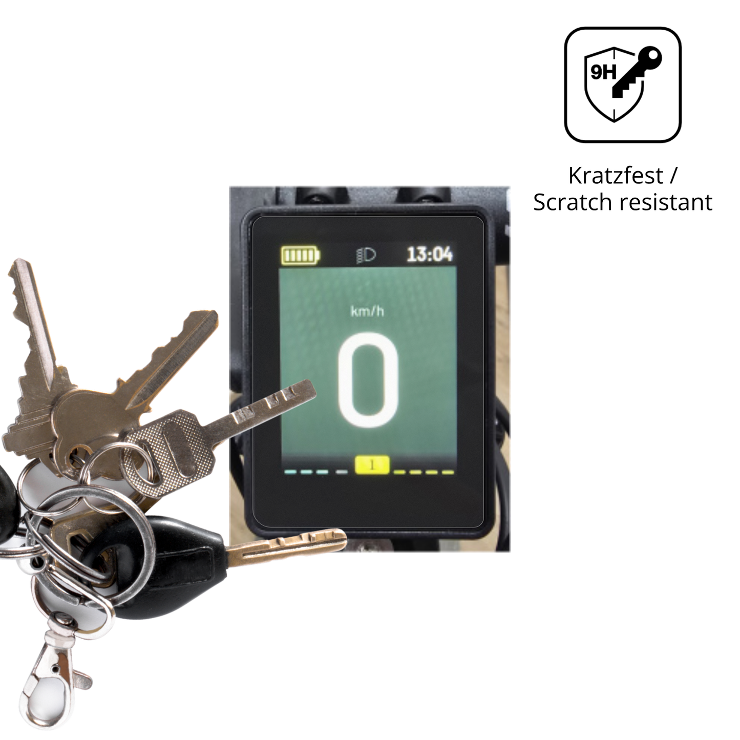 2x 9H Schutzfolie matt für Neodrives simplyDisplay Panzerfolie