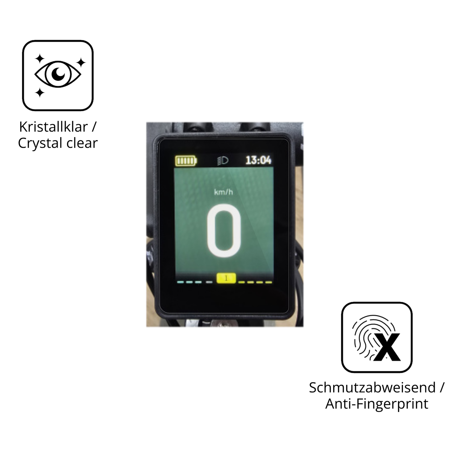 2x 9H Schutzfolie für Neodrives simplyDisplay Panzerfolie