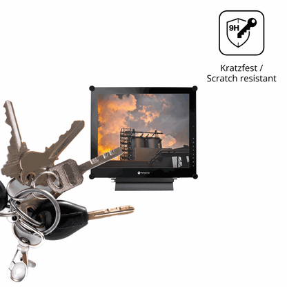 dipos Displayschutz für Neovo SX-19G, mattierte Oberfläche, robuste Festigkeit und perfekte Passform