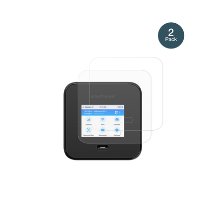 NetgearNighthawk M7 Pro mit aufgebrachter dipos Panzerfolie, die lästige Fingerabdrücke minimiert
