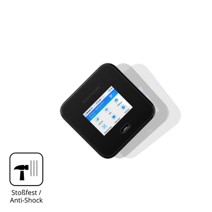 Schutz gegen Kratzer auf dem Netgear Nighthawk M7 Pro Glas durch Schlüssel, Stöße gegen die Tischkante oder Stürze