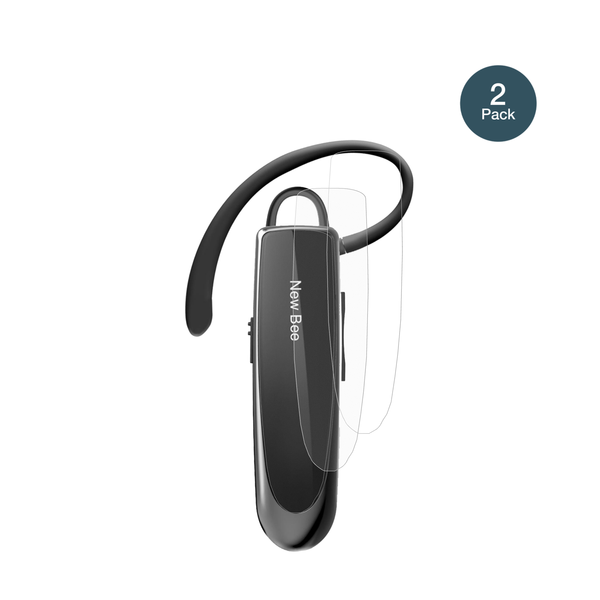 New BeeBluetooth Headset mit aufgebrachter dipos Panzerfolie, die lästige Fingerabdrücke minimiert