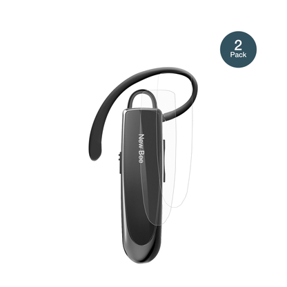 New BeeBluetooth Headset mit aufgebrachter dipos Panzerfolie, die lästige Fingerabdrücke minimiert