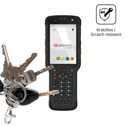dipos Displayschutz für Newland Speedata SD35 Leo, transparente Oberfläche, perfekte Passform auch für die Rundungen