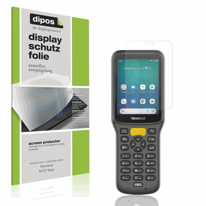 Matte Displayschutzfolie von dipos passend für Newland MT37 Baiji, präziser Zuschnitt und blasenfrei montiert