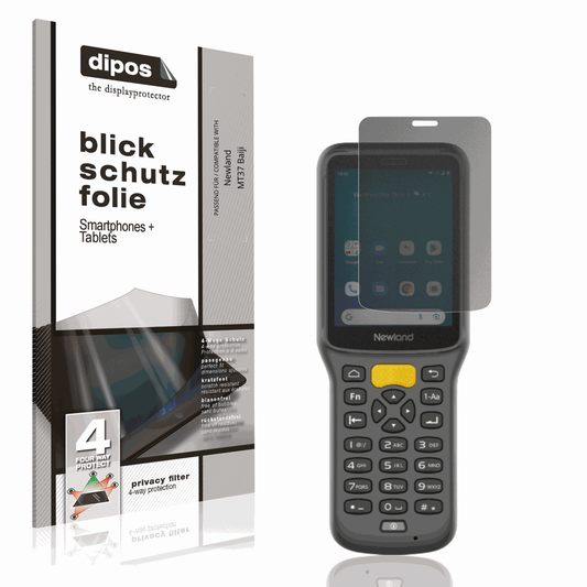 Blickschutzfolie von dipos passend für Newland MT37 Baiji, präziser Zuschnitt und blasenfrei montiert