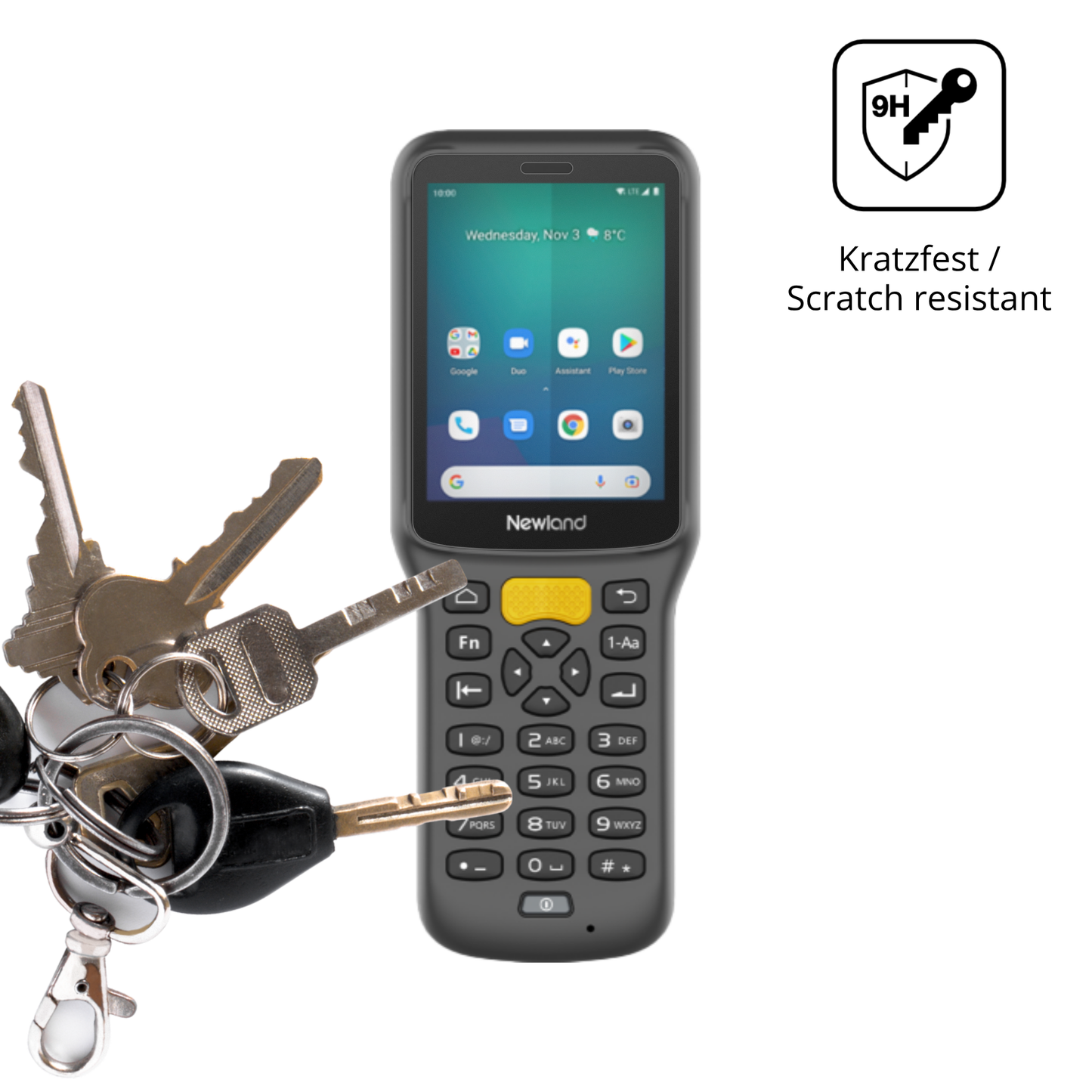 dipos Displayschutz für Newland MT37 Baiji, mattierte Oberfläche, robuste Festigkeit und perfekte Passform