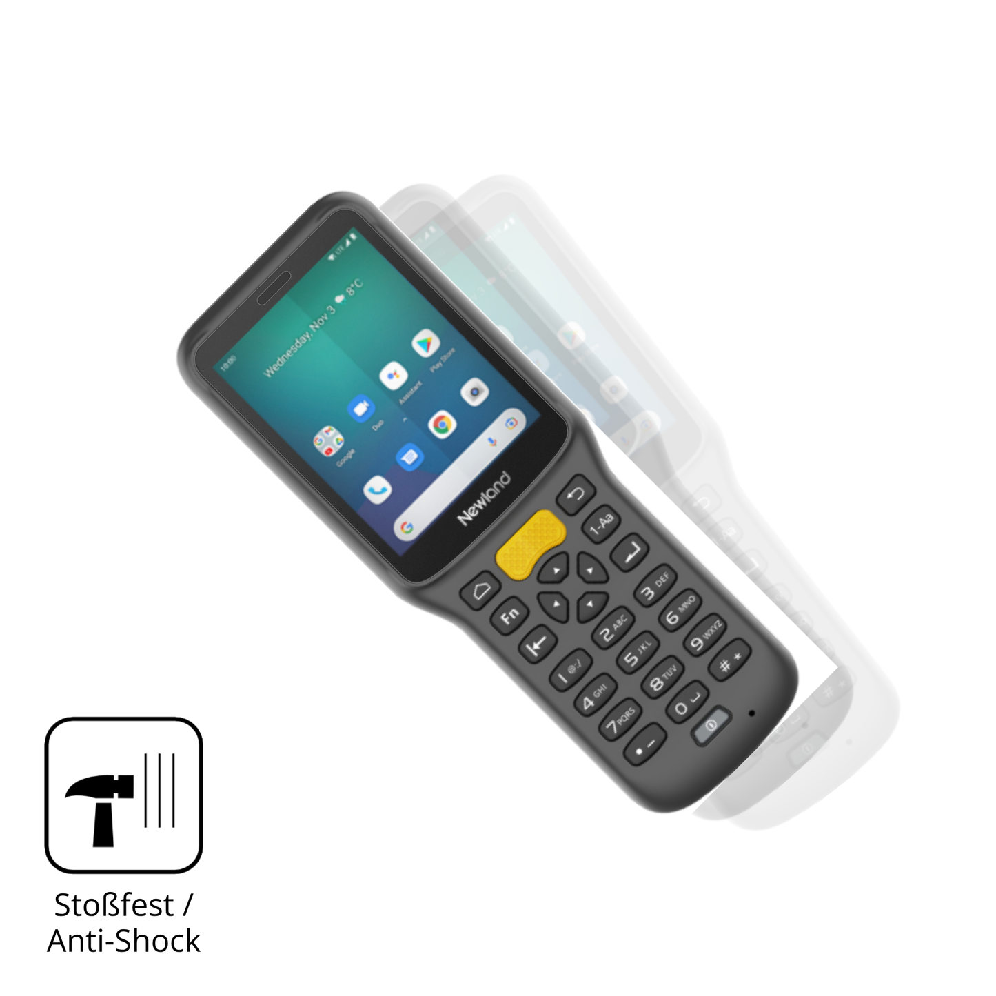 Schutz gegen Kratzer auf dem Newland MT37 Baiji Glas durch Schlüssel, Stöße gegen die Tischkante oder Stürze
