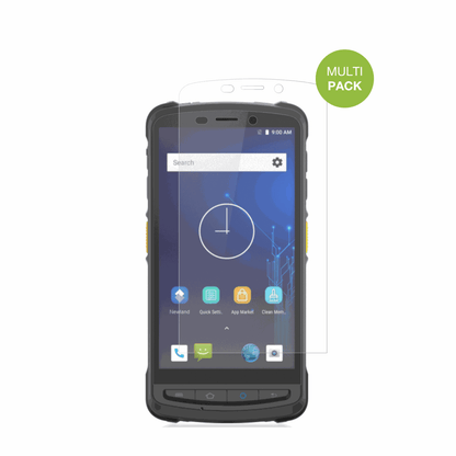 NewlandMT9055 Orca III mit aufgebrachter dipos Displayschutzfolie, die lästige Fingerabdrücke minimiert