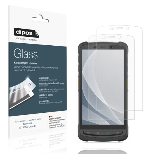 Matte Displayschutzfolie von dipos passend für Newland MT9055 Orca III, 9H kratzfest und blasenfrei montiert