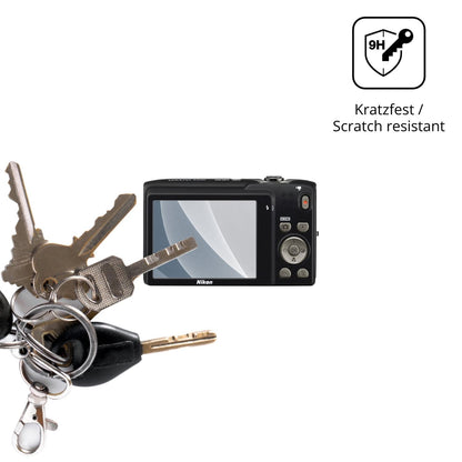 dipos Displayschutz für Nikon Coolpix S3100, mattierte Oberfläche, robuste Festigkeit und perfekte Passform