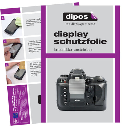 2x Schutzfolie klar für Nikon D100 Display-Schutzfolie