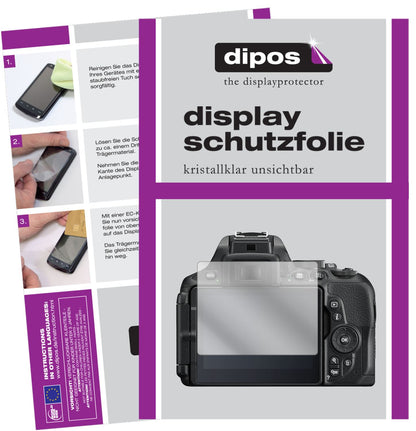 6x Schutzfolie klar für Nikon D 5600 Display-Schutzfolie