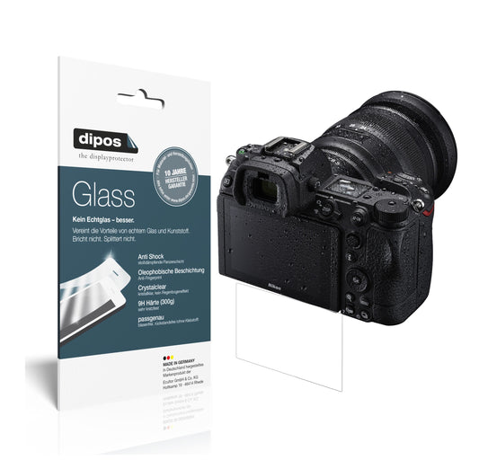 Klare Displayschutzfolie von dipos passend für Nikon Z 6II, 9H kratzfest und blasenfrei montiert